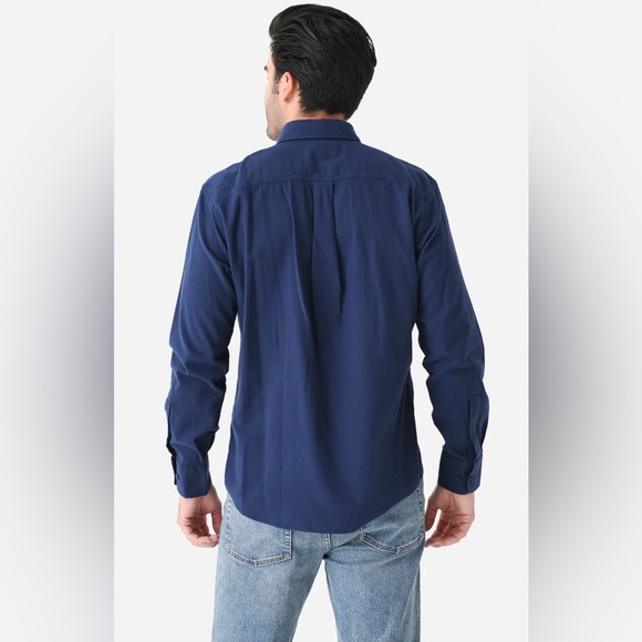 PETER MILLAR FALLSIDE COTTON SPORT DRESS Shirt, XL NAVY - Picture 4 of 10